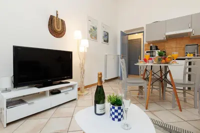 Cuisine ou kitchenette dans l'établissement Mouette YourHostHelper