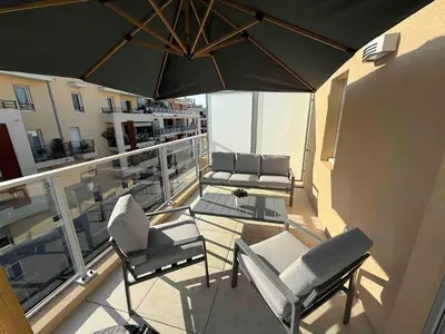 Balcon ou terrasse dans l'établissement Les Terrasses d'Antibes - 2BR Duplex with Terrace