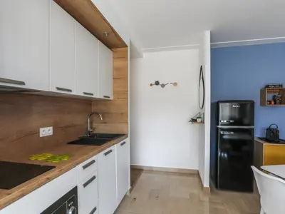 Cuisine ou kitchenette dans l'établissement Superbe appartement avec terrasse et parking Antibes