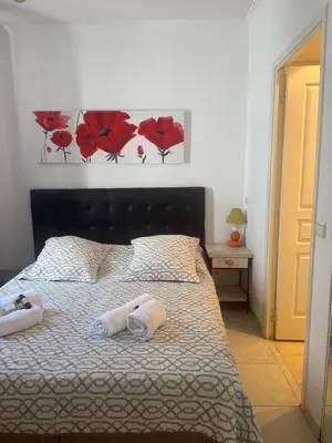 Un ou plusieurs lits dans un hébergement de l'établissement Premium central Apartment