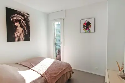 Un ou plusieurs lits dans un hébergement de l'établissement Sea view appartement walking distance old town