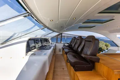 Coin salon dans l'établissement Yacht Mangusta