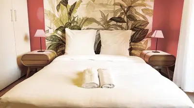 Un ou plusieurs lits dans un hébergement de l'établissement Pointe Croisette, 2 chambres - Exclusivité Congrès - Palmazur Vacances