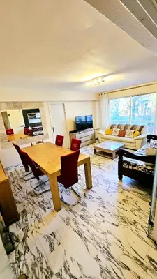 Coin salon dans l'établissement Appartement 4 pièces, spacieux 8 couchages