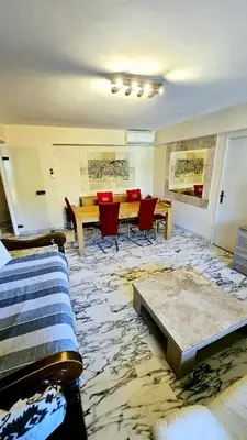 Coin salon dans l'établissement Appartement 4 pièces, spacieux 8 couchages