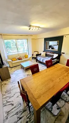 Coin salon dans l'établissement Appartement 4 pièces, spacieux 8 couchages