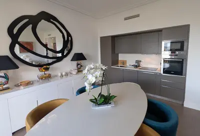 Cuisine ou kitchenette dans l'établissement Ref DUNES3 by Palmes d Or Properties