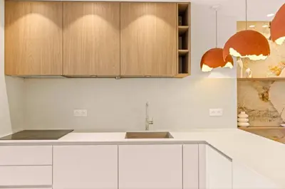 Cuisine ou kitchenette dans l'établissement 121 MARECHAL - 3-Bedroom Apartment Sea View and Parking
