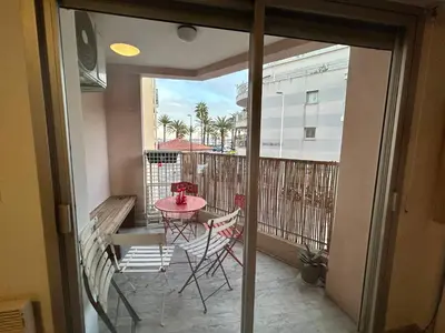 Balcon ou terrasse dans l'établissement Antibes France Plage