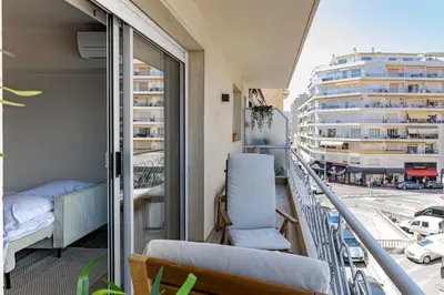 Balcon ou terrasse dans l'établissement Apartment for 4people in Martinez
