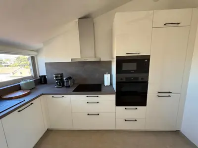 Cuisine ou kitchenette dans l'établissement Roof top Luxe Cannes