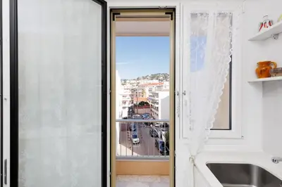 Balcon ou terrasse dans l'établissement Immogroom - Studio - Sea View - AC