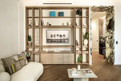 Coin salon dans l'établissement 106 ANTIBES - Luxurious 4-bedroom apartment Rue d'Antibes
