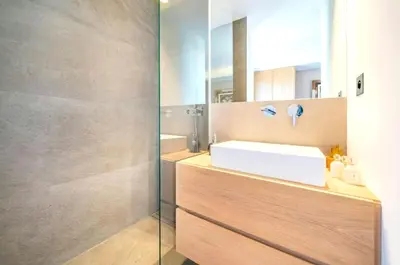 Salle de bains dans l'établissement Mon Croisettee