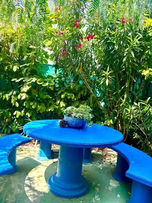 Jardin de l'établissement Appt jardin privé 2 pièces piscine, tennis pétanque dans résidence