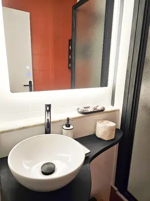 Salle de bains dans l'établissement Volt ' palm