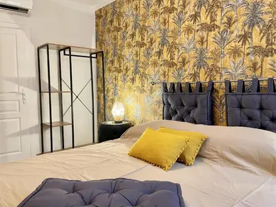 Un ou plusieurs lits dans un hébergement de l'établissement Les Remparts Antibes Location