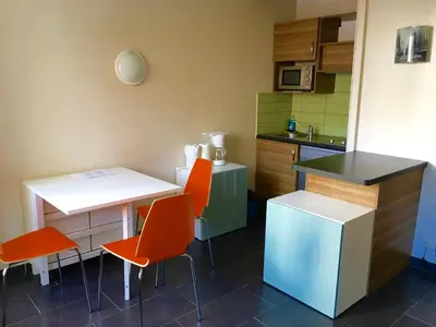 Cuisine ou kitchenette dans l'établissement Studio Mediterraneo