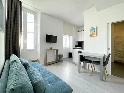 Télévision ou salle de divertissement dans l'établissement Lovely and Modern 1 Bedroom City Centre Cannes