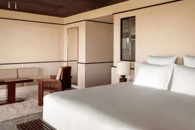 Un ou plusieurs lits dans un hébergement de l'établissement Cap d'Antibes Beach Hotel
