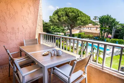 Balcon ou terrasse dans l'établissement Eden Azur - Résidence Hôtelière
