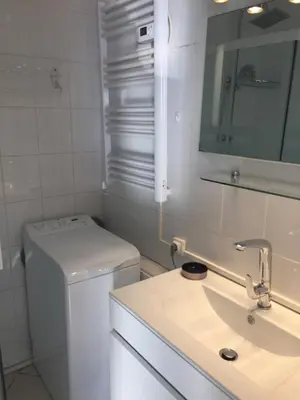 Salle de bains dans l'établissement Residence Acapulco