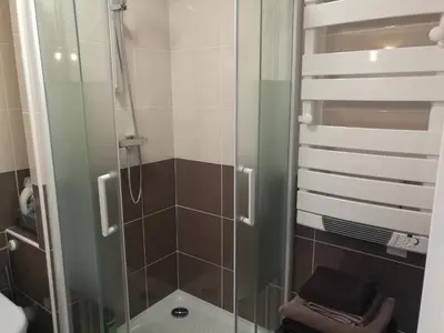 Salle de bains dans l'établissement Sea Side Oceanides