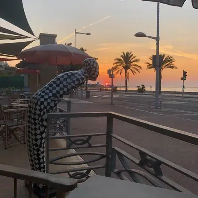 Vue générale sur la mer ou vue sur la mer prise depuis l'hôtel