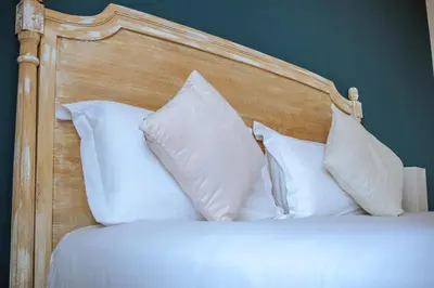 Un ou plusieurs lits dans un hébergement de l'établissement Hôtel du Bord de Mer 