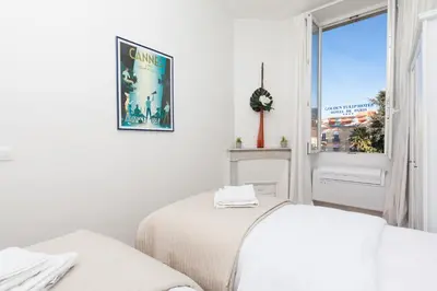 Un ou plusieurs lits dans un hébergement de l'établissement Apartment29