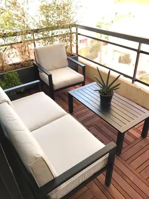 Balcon ou terrasse dans l'établissement Appartement Residence Athena
