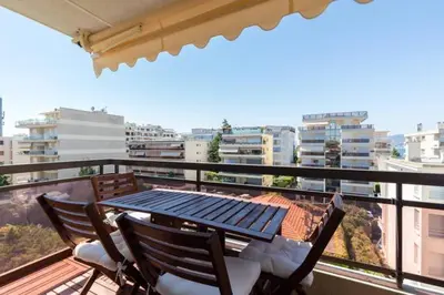 Balcon ou terrasse dans l'établissement Appartement Residence Athena