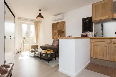 Cuisine ou kitchenette dans l'établissement Maria Sea Cannes