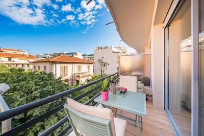 Balcon ou terrasse dans l'établissement STUDIO by the croisette