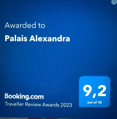 Certificat, récompense, panneau ou autre document affiché dans l'établissement Palais Alexandra