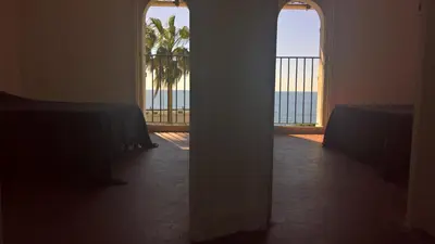 Vue générale sur la mer ou vue sur la mer prise depuis la maison de vacances