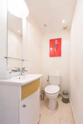 Plan de l'établissement Apartment 2 bedrooms2 bathroomsdouble terrace & Garden in Palm beach area
