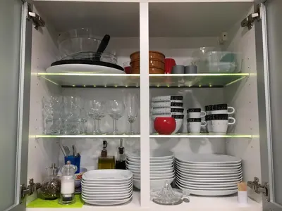 Cuisine ou kitchenette dans l'établissement Lovely Studio Cannes