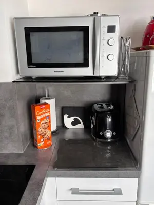 Cuisine ou kitchenette dans l'établissement Lovely Studio Cannes