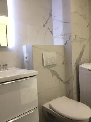 Salle de bains dans l'établissement Amazing Studio Cannes Center - Terrassse - 5 min Croisette