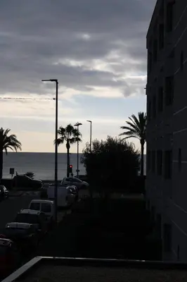 Vue générale sur la mer ou vue sur la mer prise depuis l'hôtel