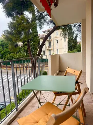 Balcon ou terrasse dans l'établissement AGENCIA appartement 2 chambres LE CORFOU