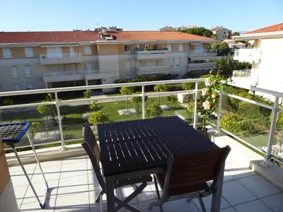 Balcon ou terrasse dans l'établissement Les jardins d'Antibes