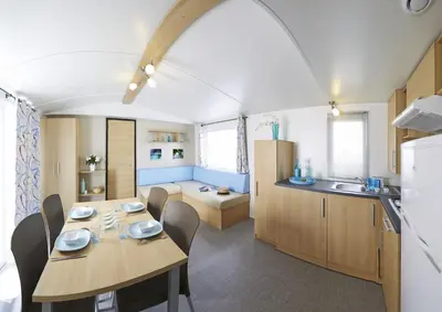 Cuisine ou kitchenette dans l'établissement Bungalow Vacances