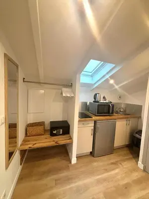 Cuisine ou kitchenette dans l'établissement Résidence Gambetta