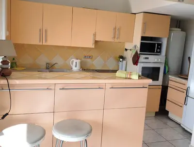 Cuisine ou kitchenette dans l'établissement Residence de la Mer