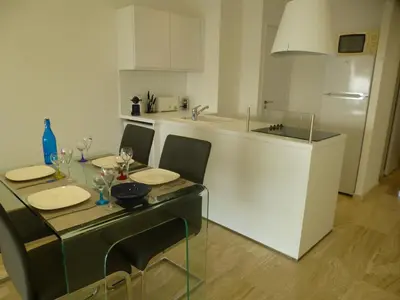 Cuisine ou kitchenette dans l'établissement Appartement Le Chantilly