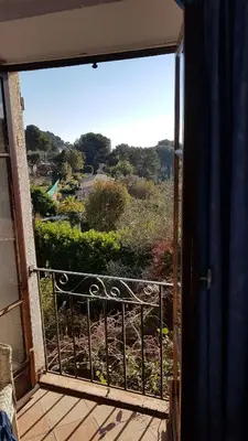 Balcon ou terrasse dans l'établissement Les Amandiers
