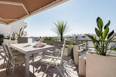 Balcon ou terrasse dans l'établissement Antibes Juan