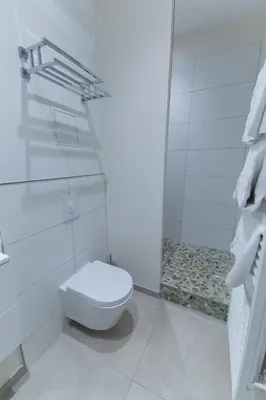 Salle de bains dans l'établissement Alceste Apartment - Cannes Banane